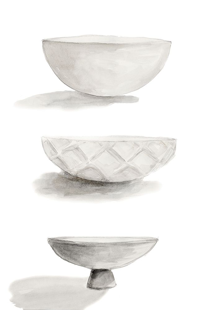 Three Ceramic Bowls
