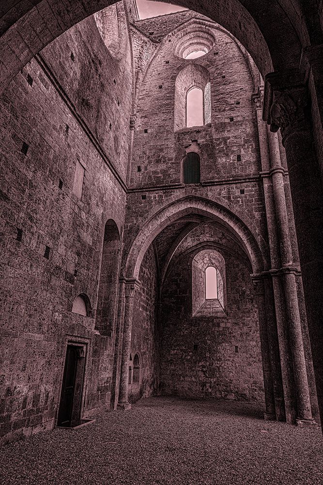 View Through The Arch At Sunset