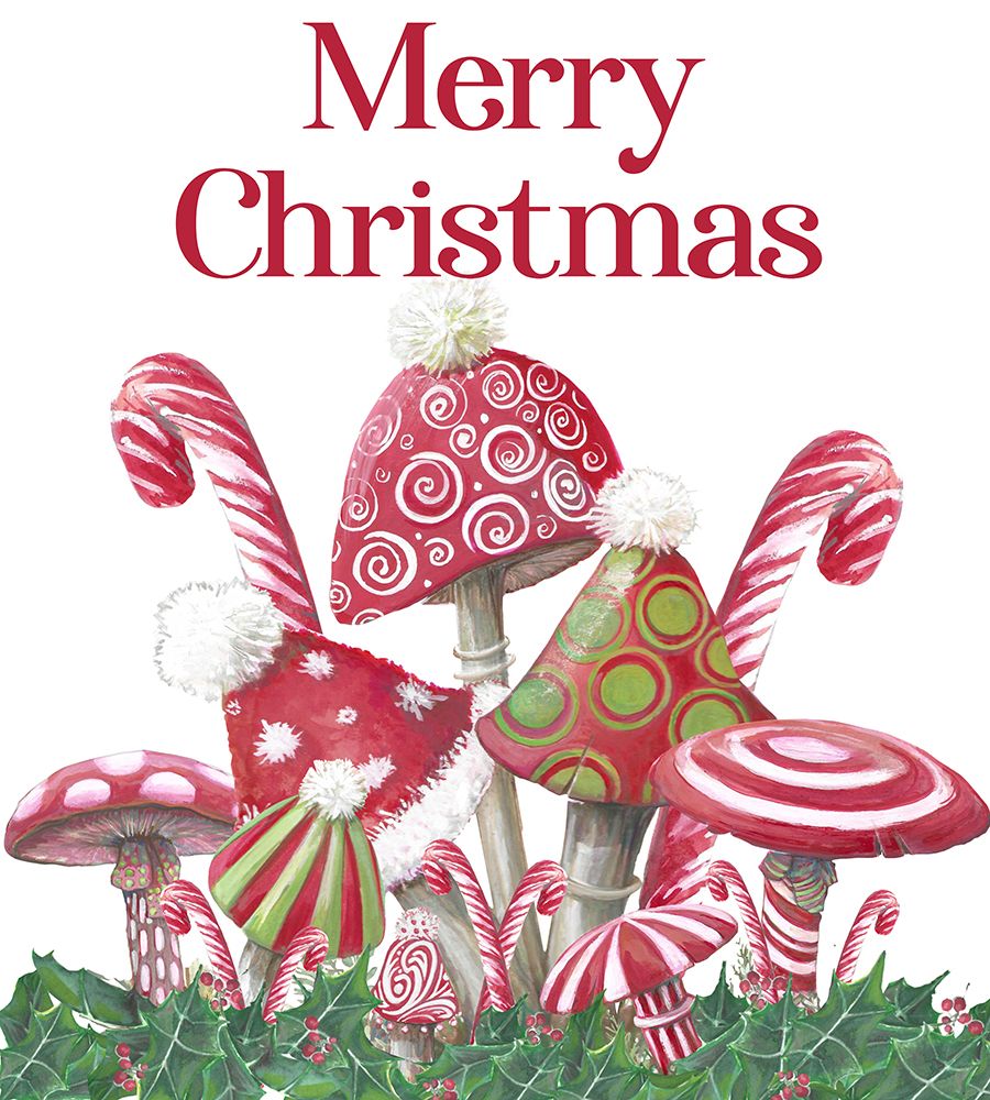 Merry Christmas Mushrooms