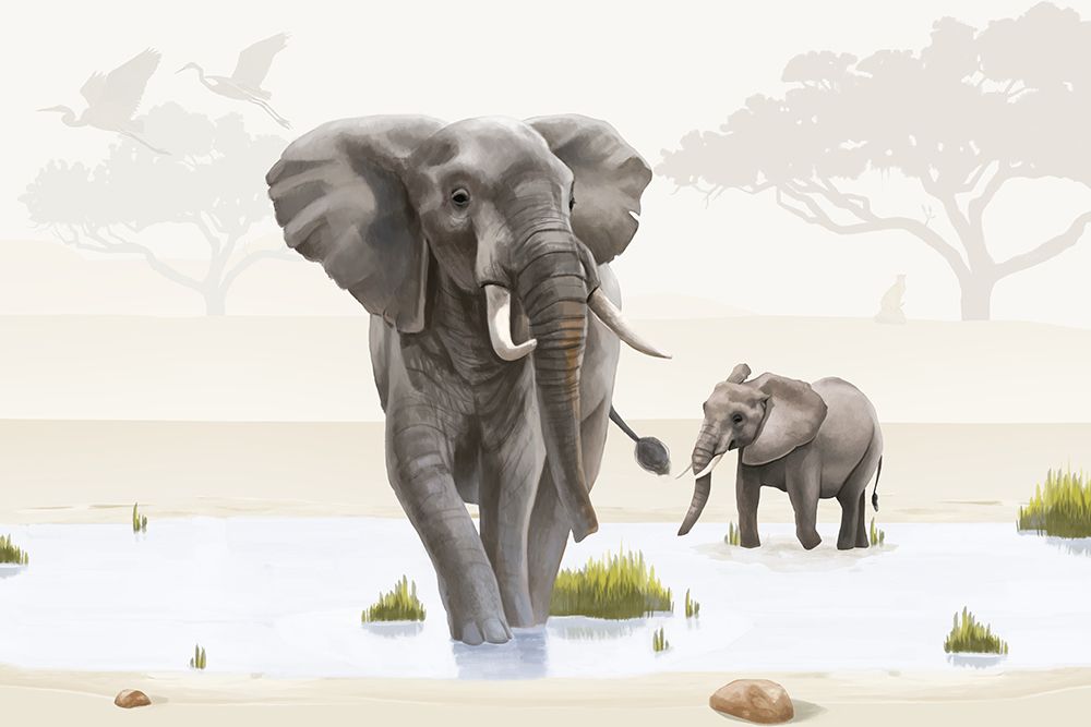 Elephant Scene