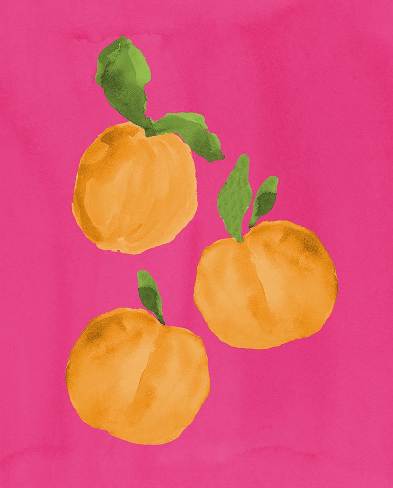 Oranges On Hot Pink