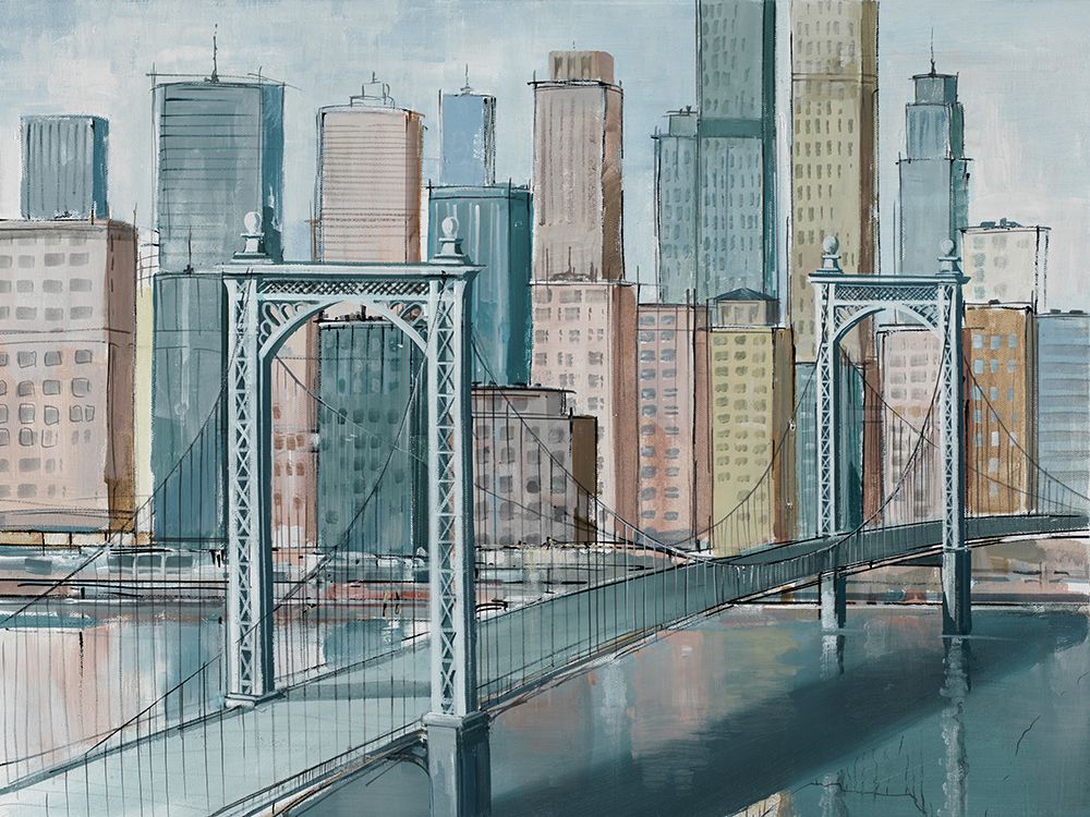 NY City in Blues and Pinks
