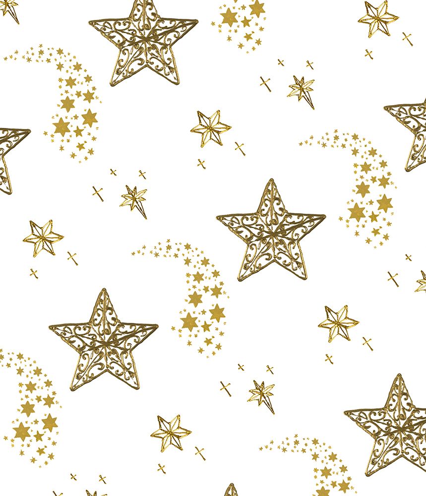 Holiday Gold Star Pattern
