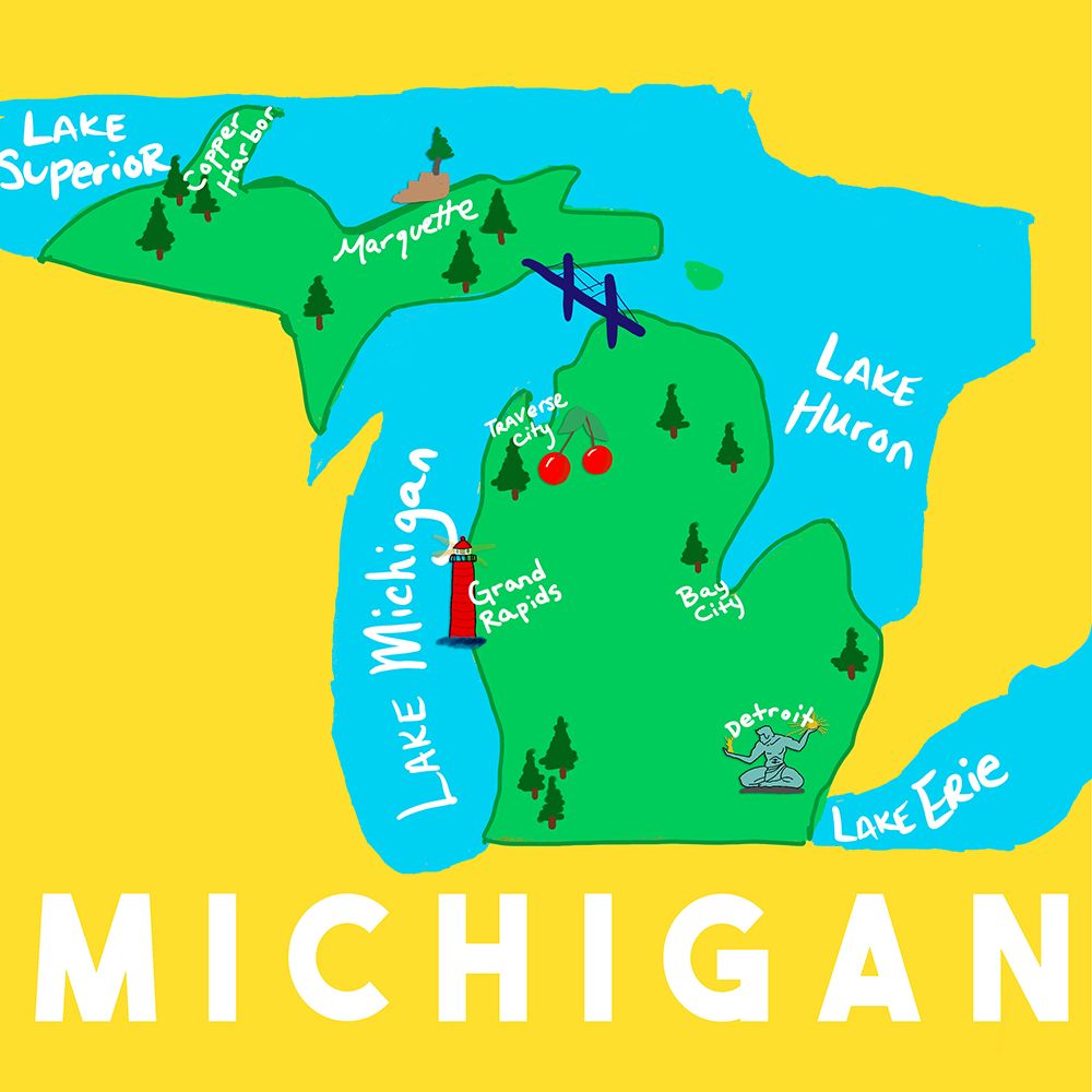 Michigan Fun Map