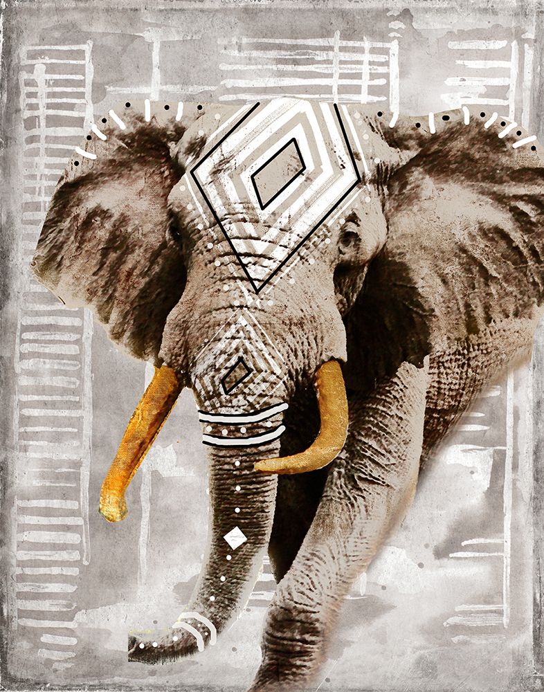 Modern Boho Elephant