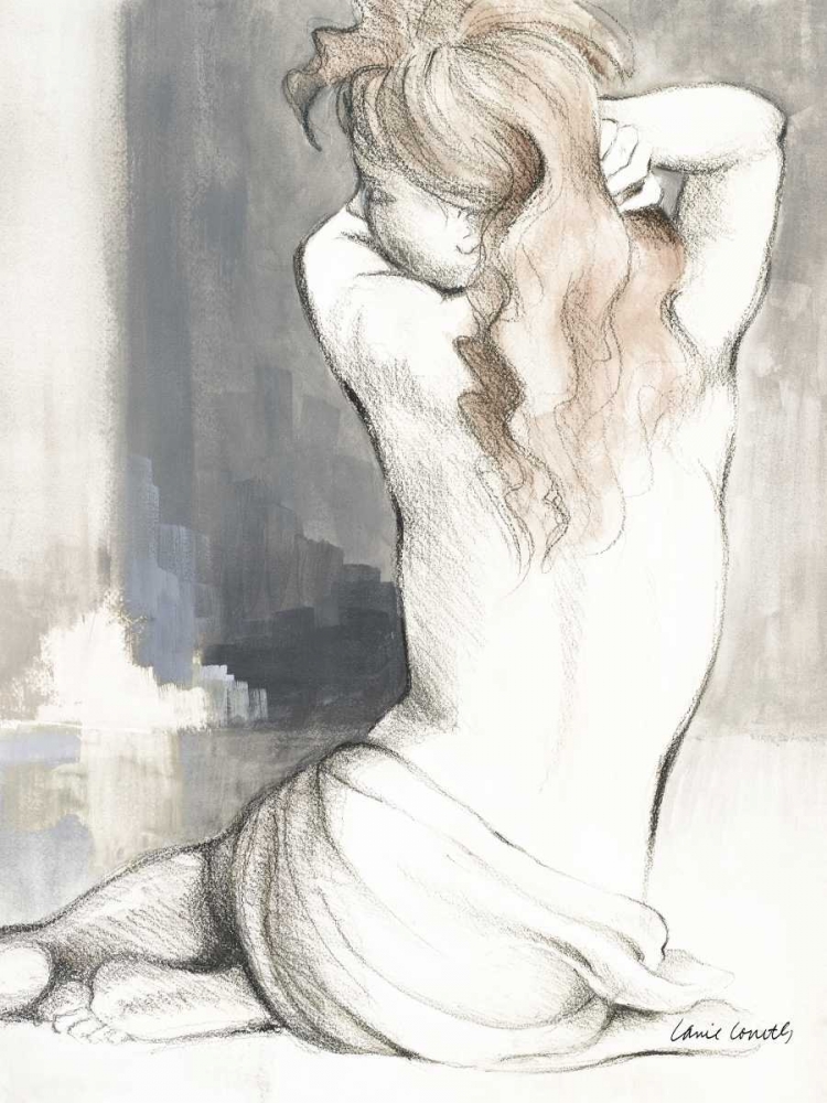 Sketched Waking Woman I
