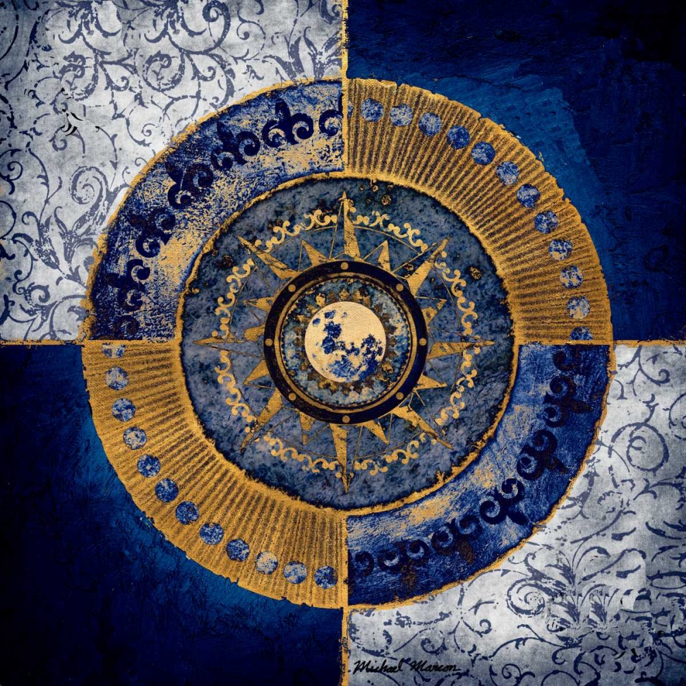 Gold and Sapphire Moon Dial II