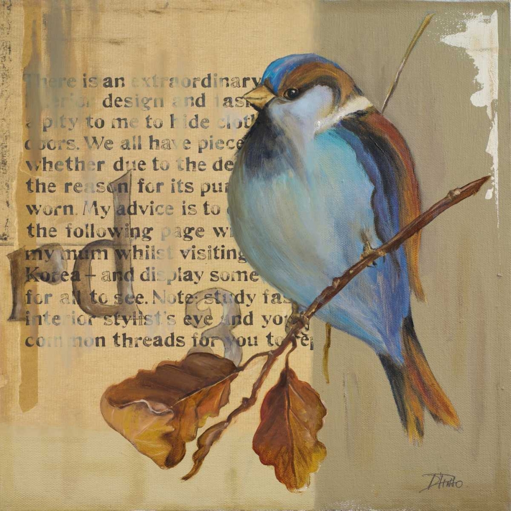 Blue Love Birds I