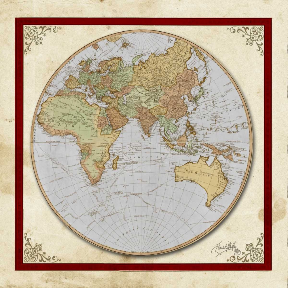 Red and Cream Map II