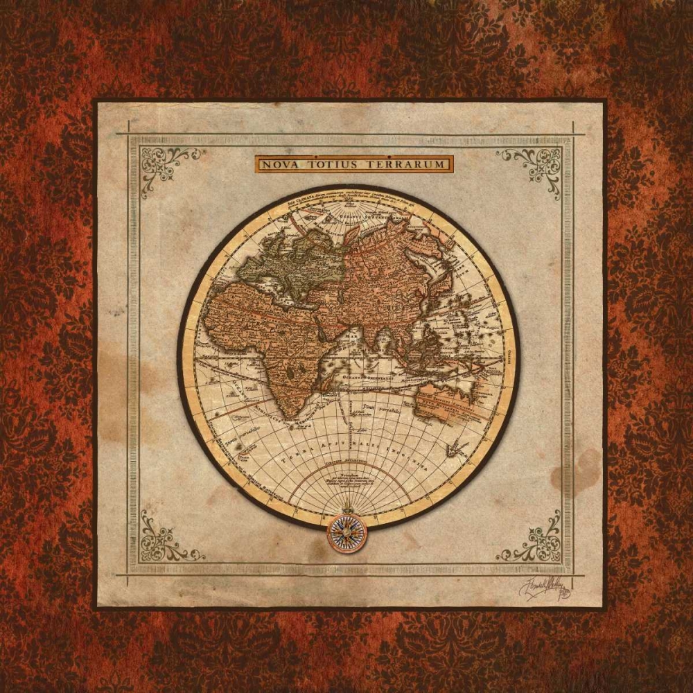 Red Damask Map II