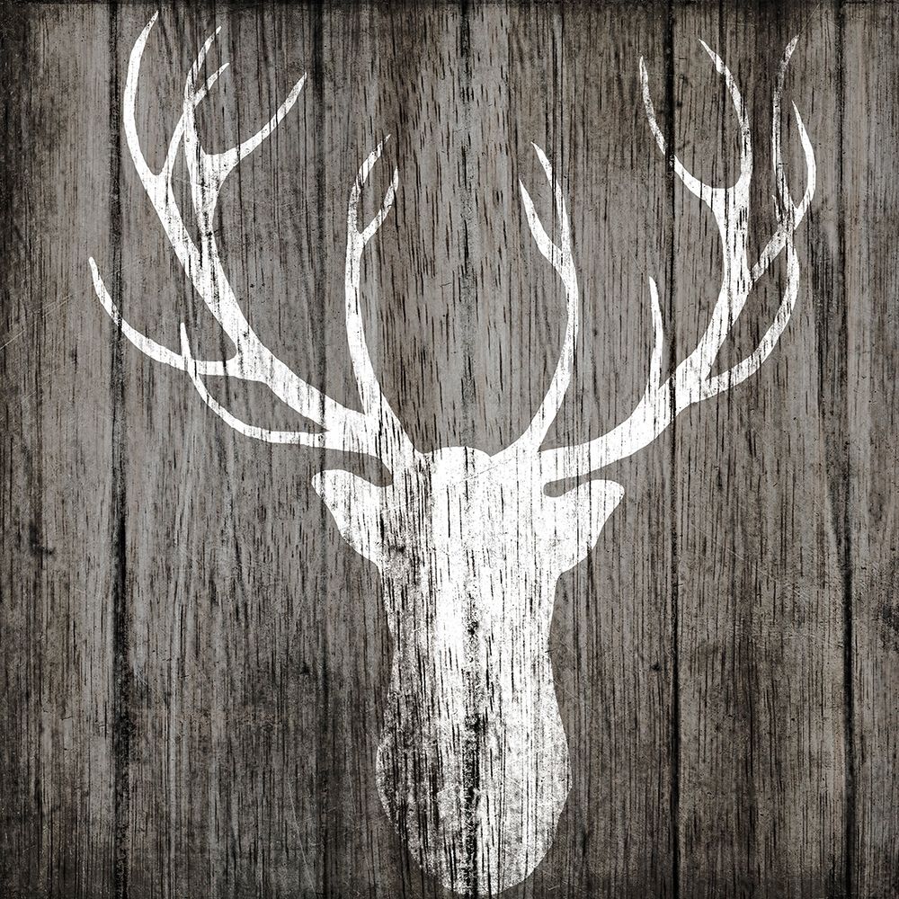 Sophisticated Deer on Wood