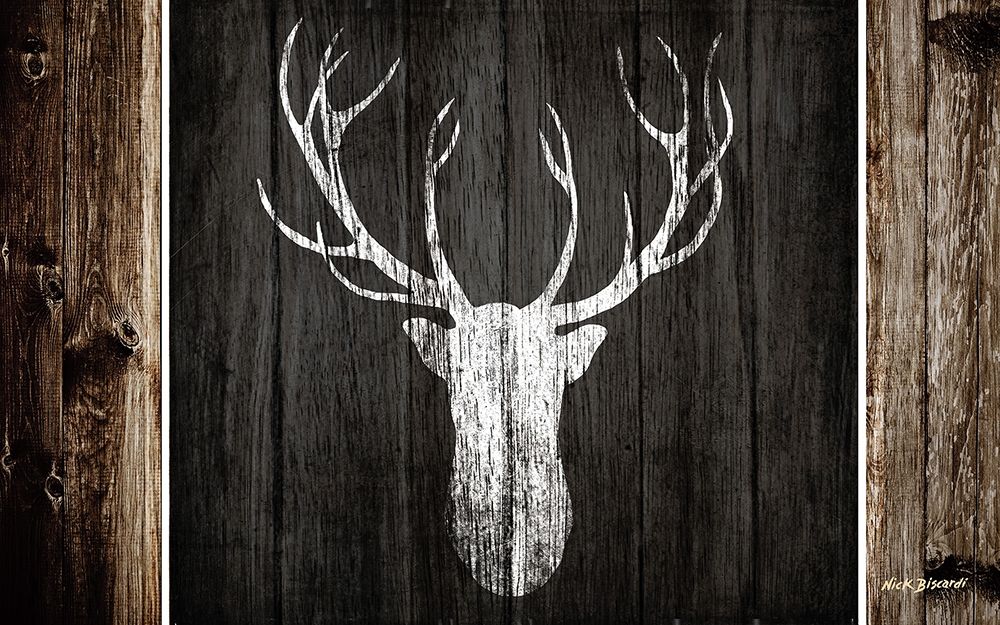 Sophisticated Deer on Wood