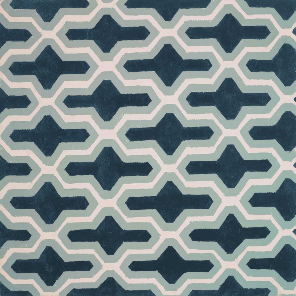 Blue Lattice Pattern I