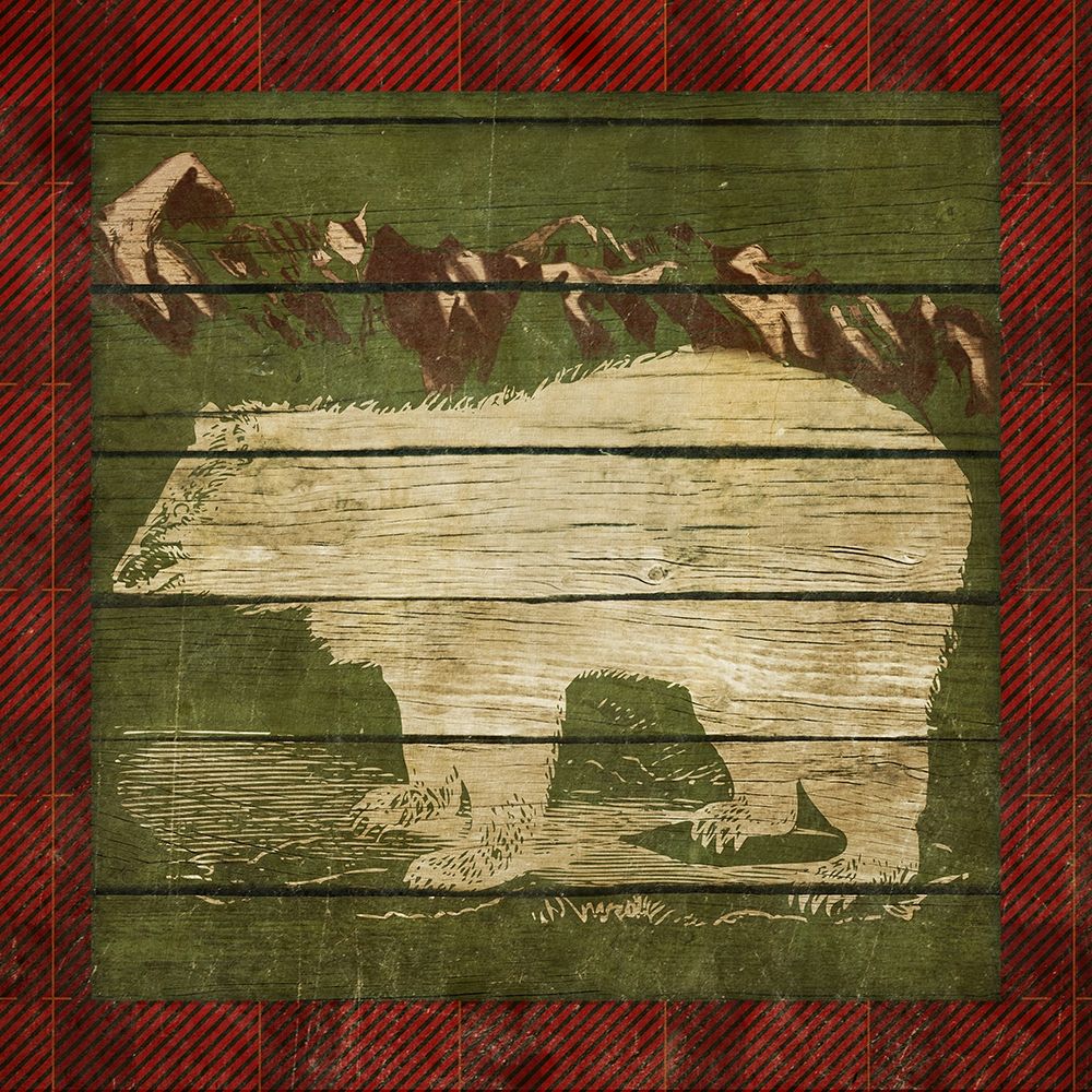 Plaid Bear Border