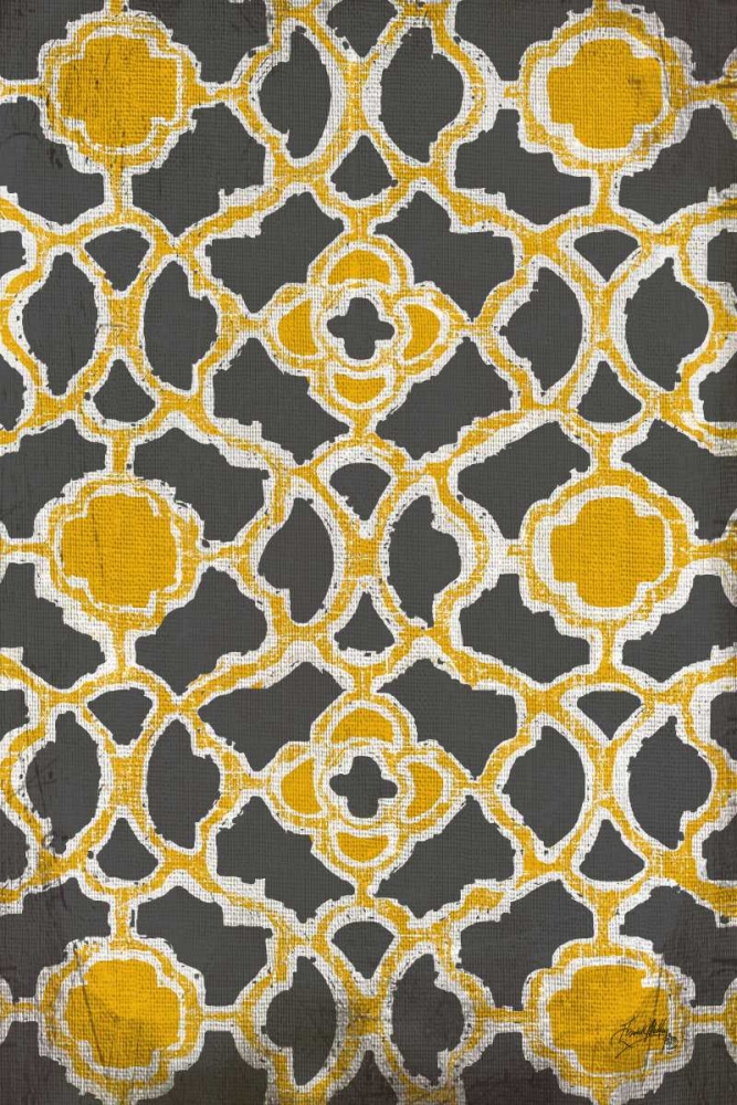Yellow and Gray Modele Portrait
