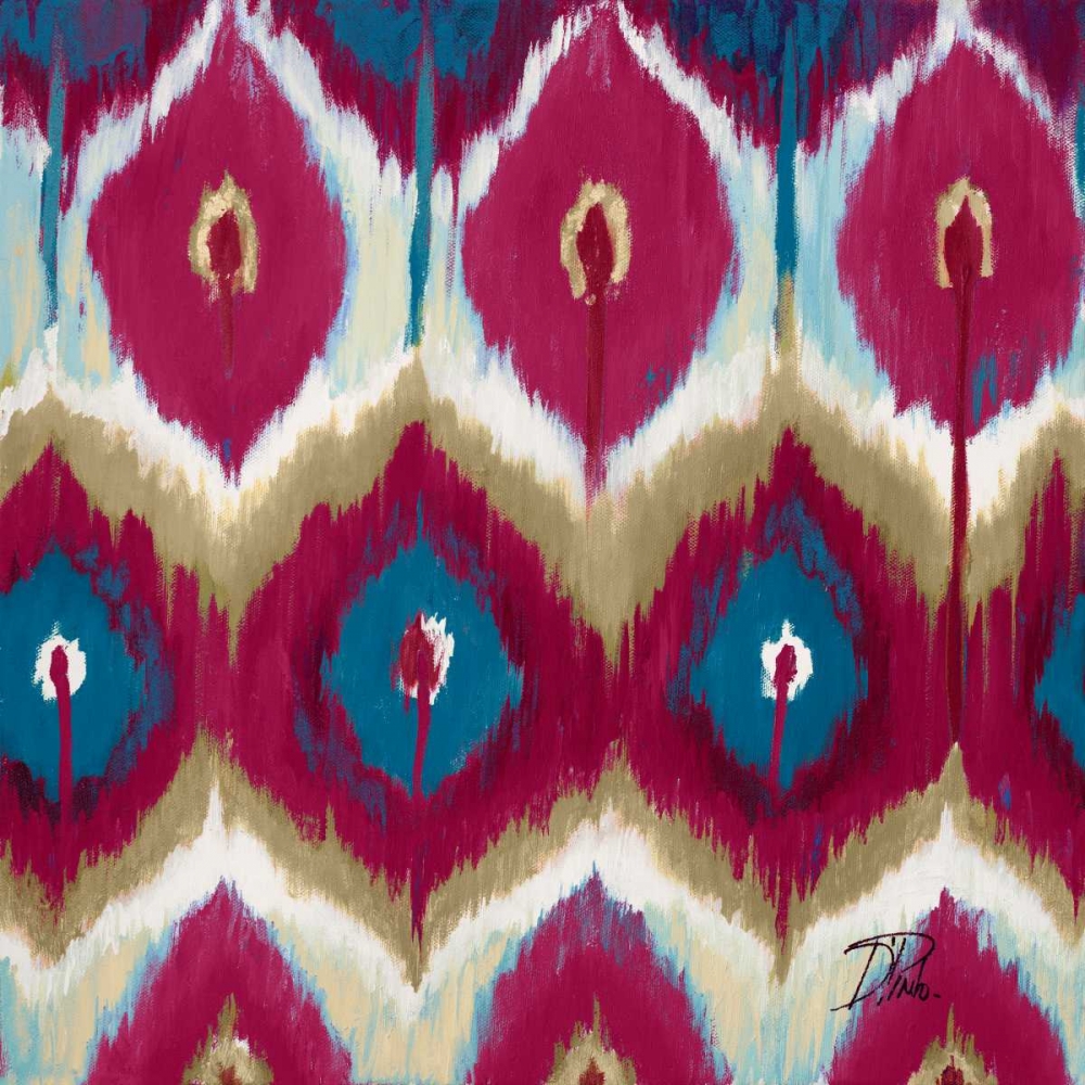 Red Tropical Ikat II