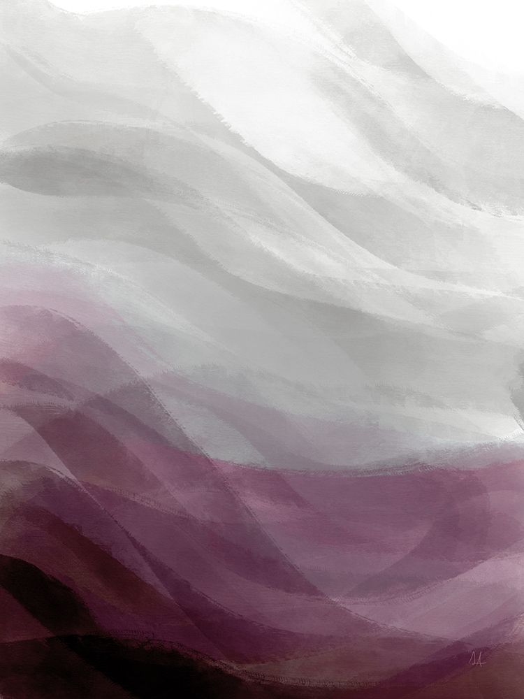 Calming Waves I Plum