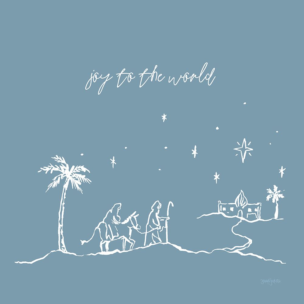 Simple Nativity I Blue