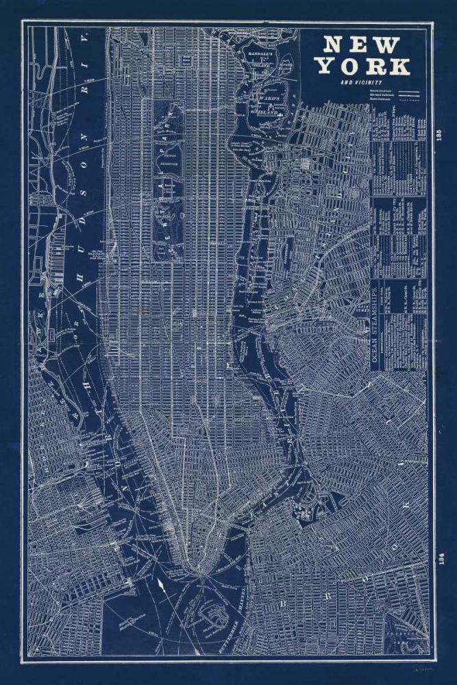Blueprint Map New York