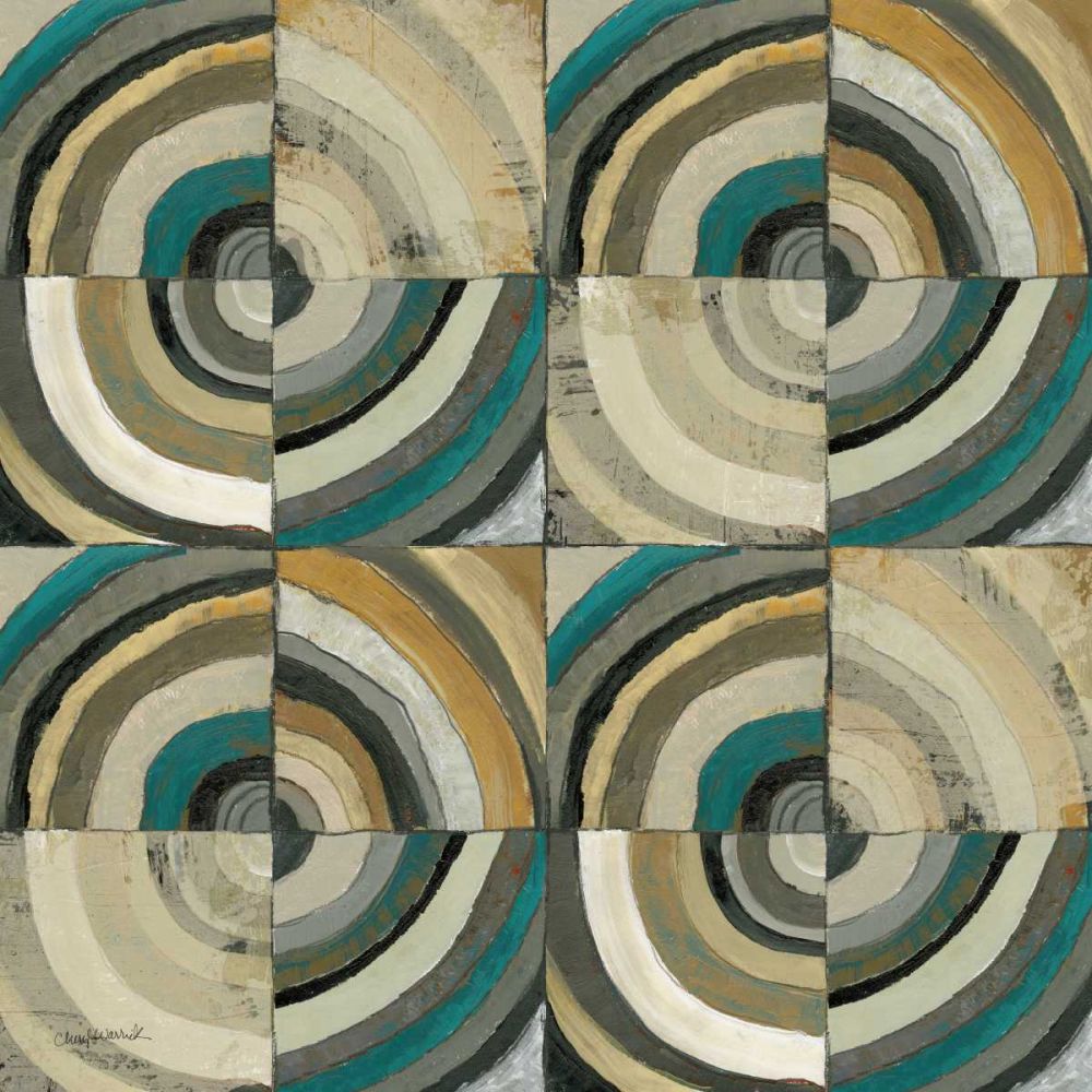 The Center II Abstract Turquoise