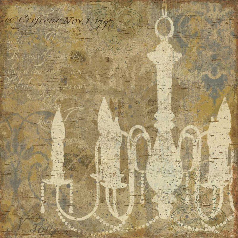 Faded Ornate I Gray no Butterfly