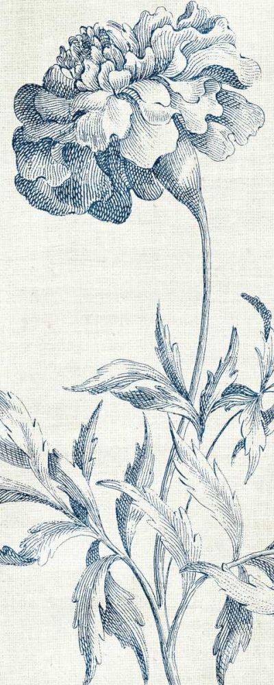 Eden III  Indigo and White