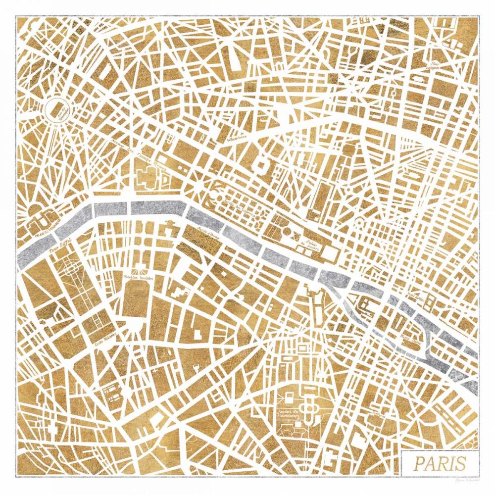 Gilded Paris Map