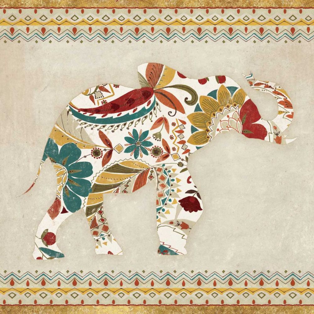 Boho Elephant I