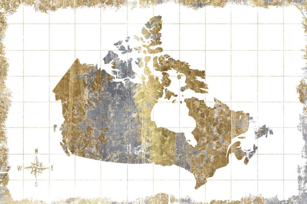 Gilded Map Canada