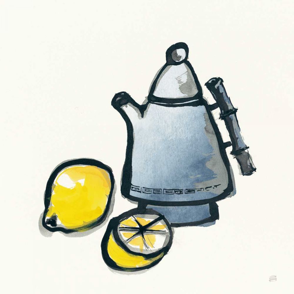 Tea and Lemons Navy