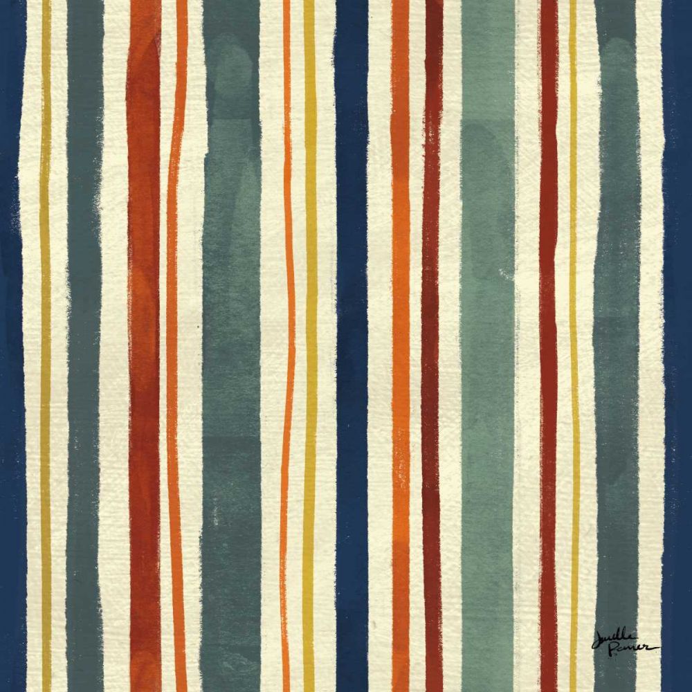 Blue Botanical Pattern III