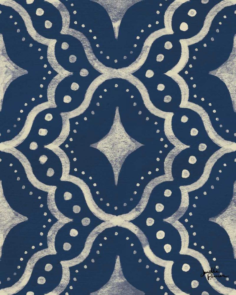 Blue Botanical Pattern IVA