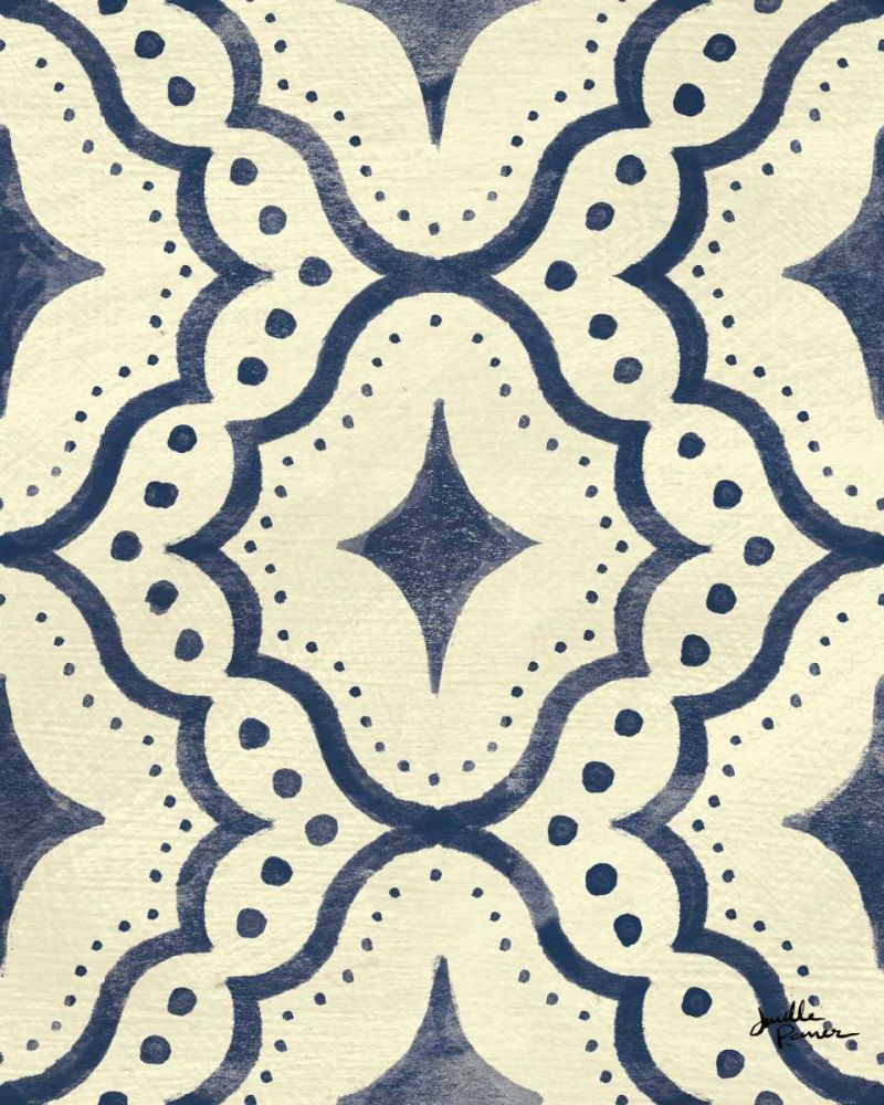 Blue Botanical Pattern VA
