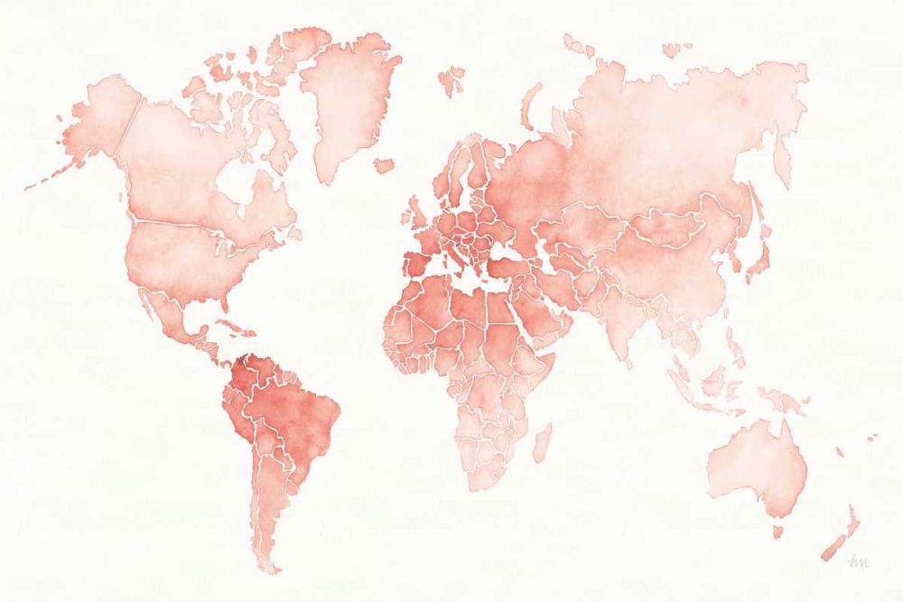 Watercolor Wanderlust Coral