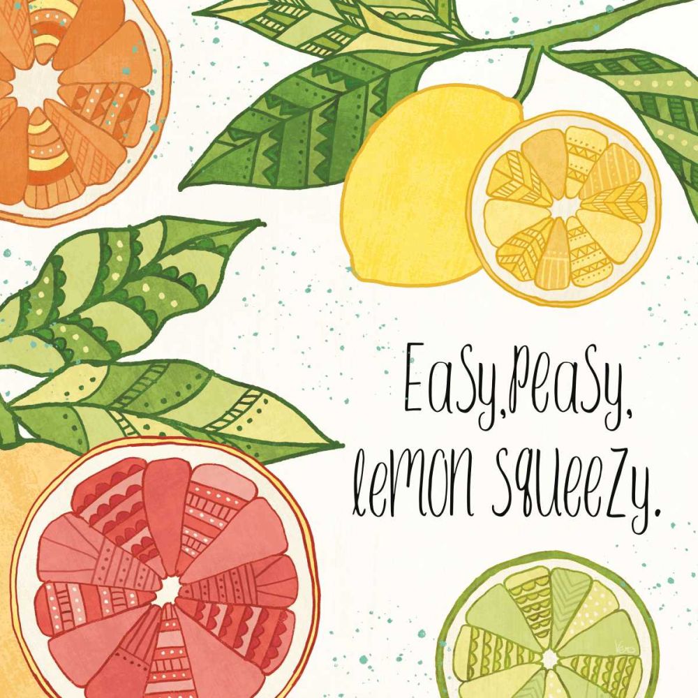 Citrus Splash III Black Text