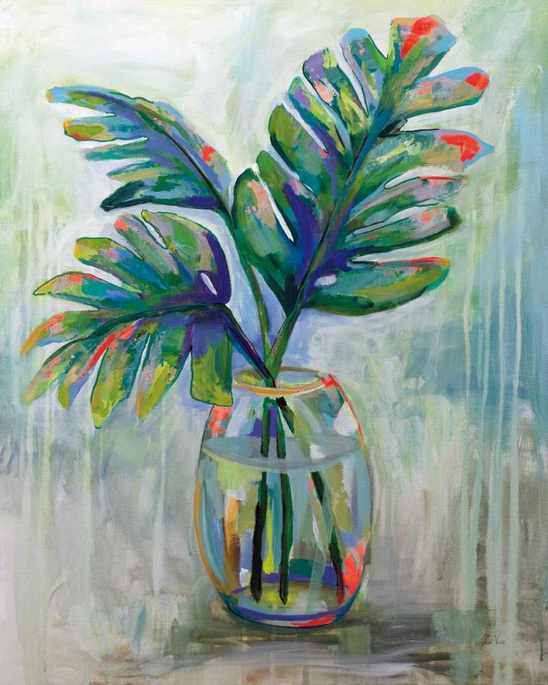 Palm Leaves II Red