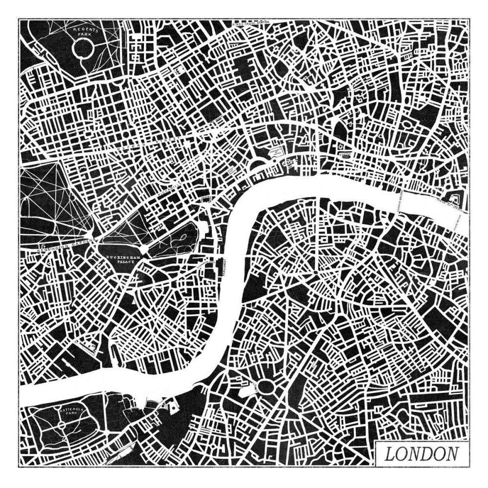 London Map Black