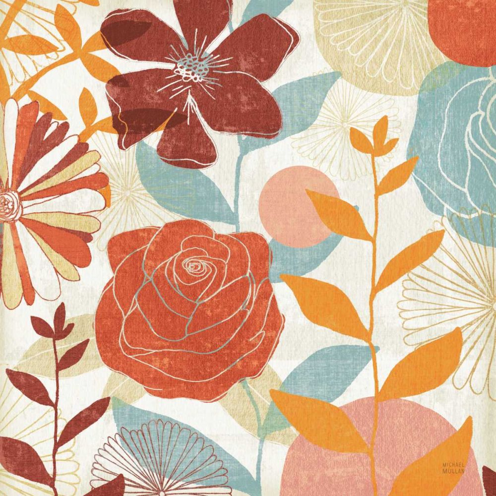 Floral Burst II Warm