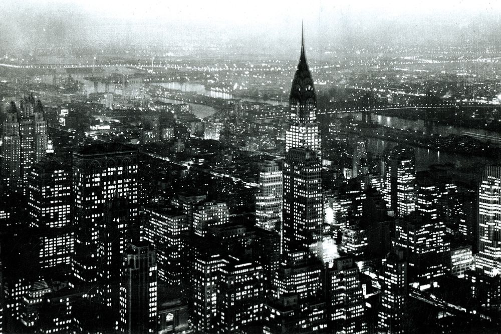 Manhattan at Night Rich Black