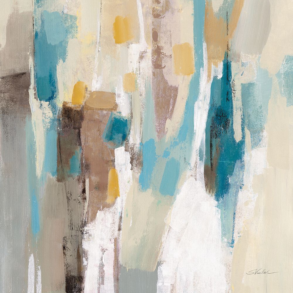 Steps on Sand II Navy Sq