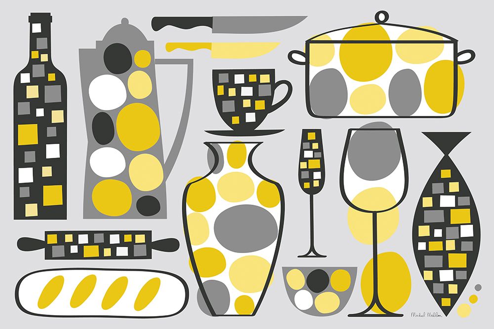 Modern Kitchen V Yellow