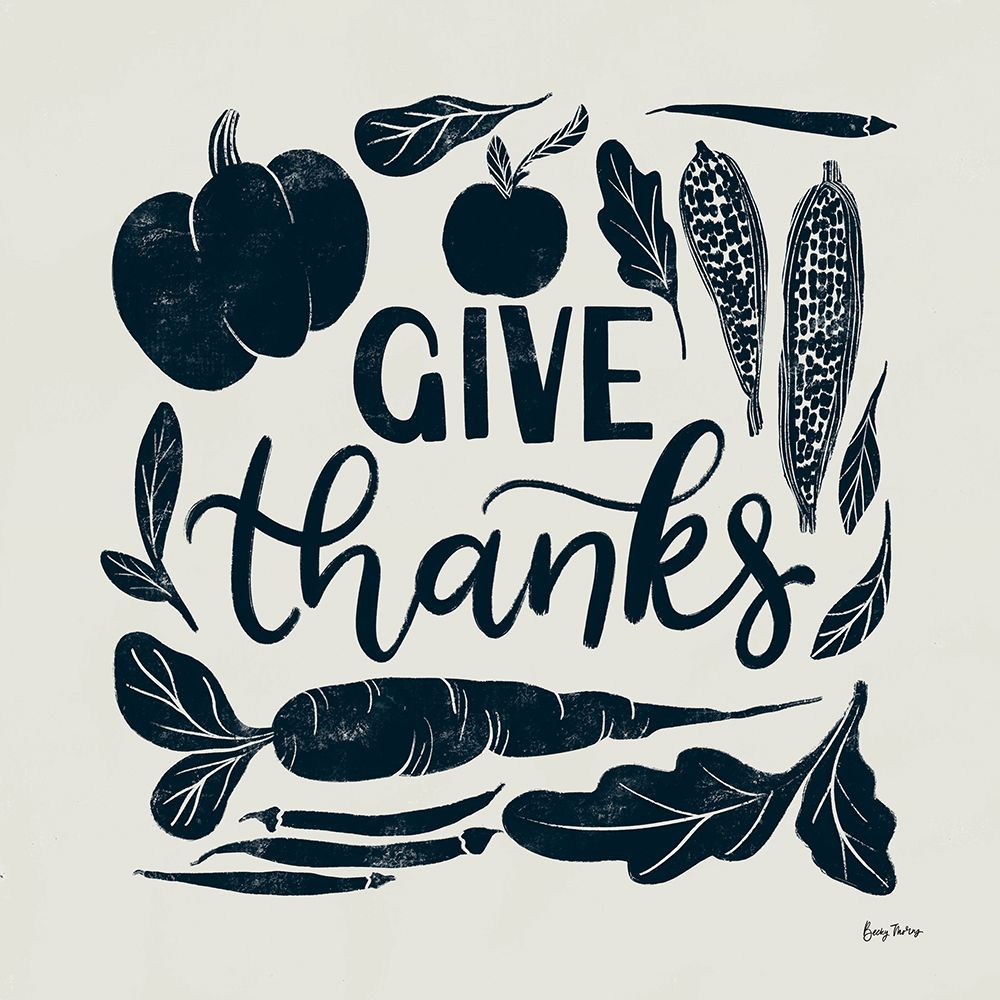 Harvest Lettering II Blue