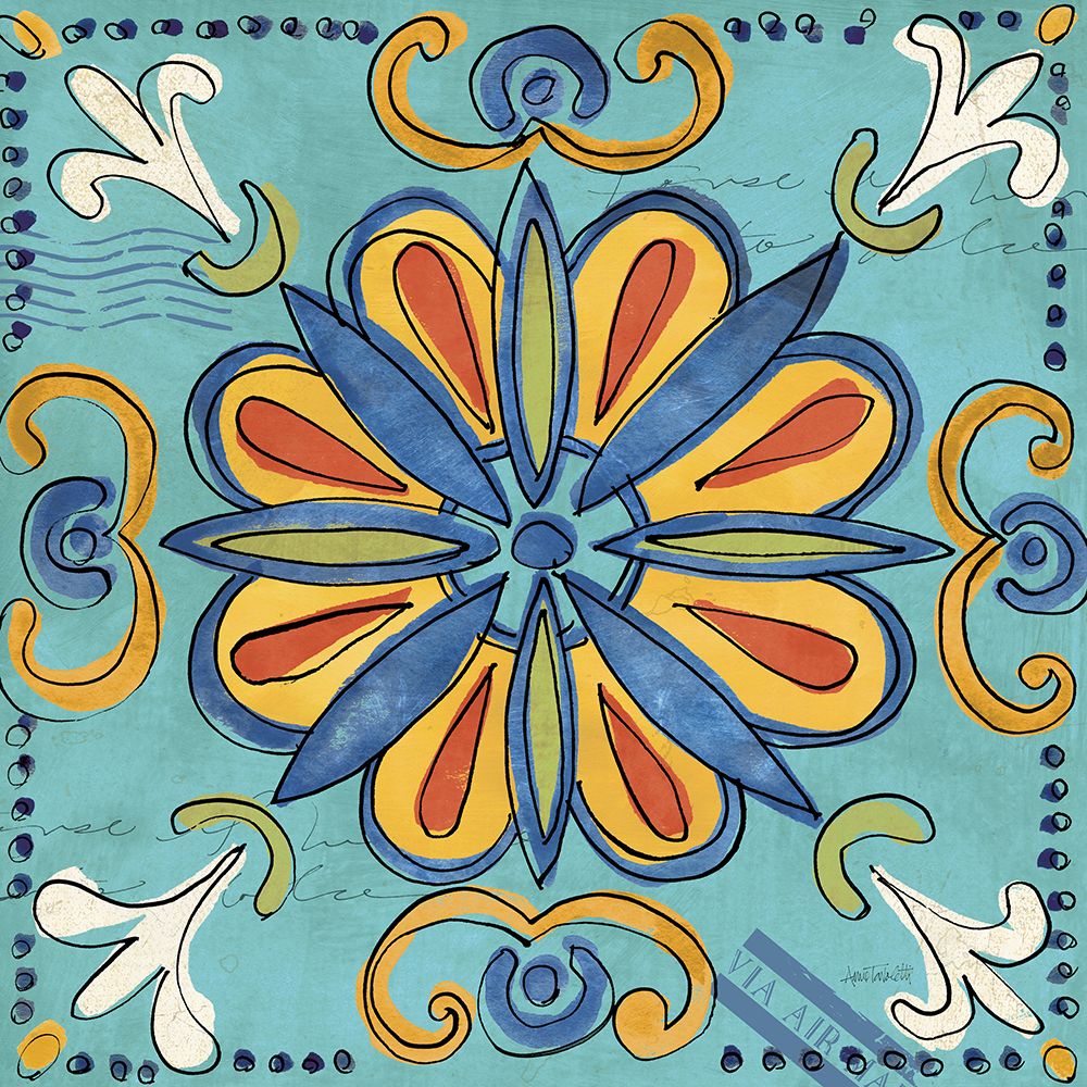 Tuscan Sun Tiles IV Color Talavera