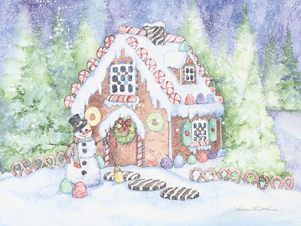 Gingerbread House Pastel