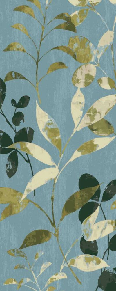 Leaves on Blue I