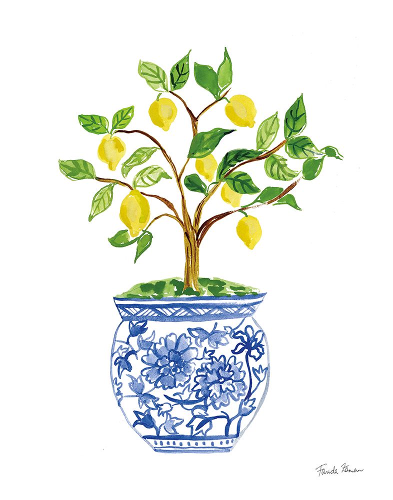 Lemon Chinoiserie I v2