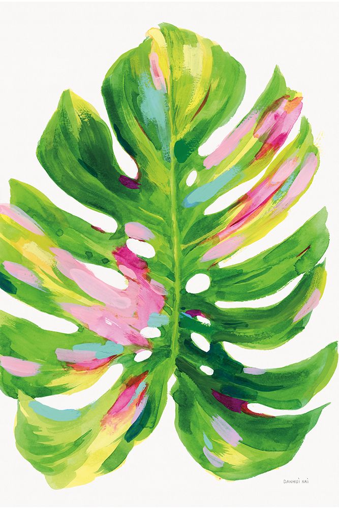 Colorful Tropical Leaf I
