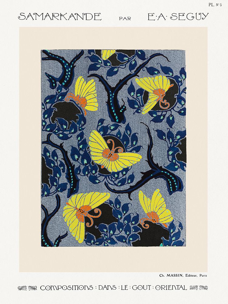 Vintage Pochoir Poster I