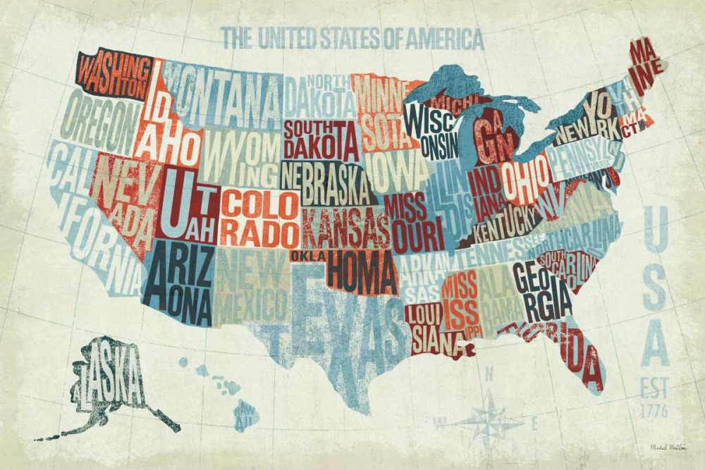 USA Modern Blue