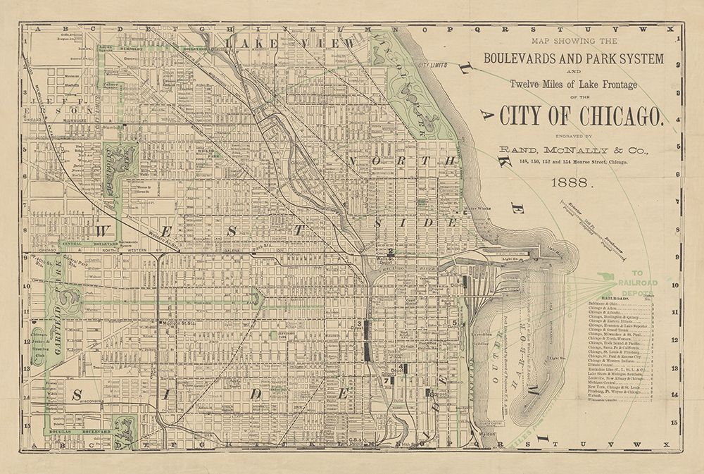City of Chicago Map 1888 v2